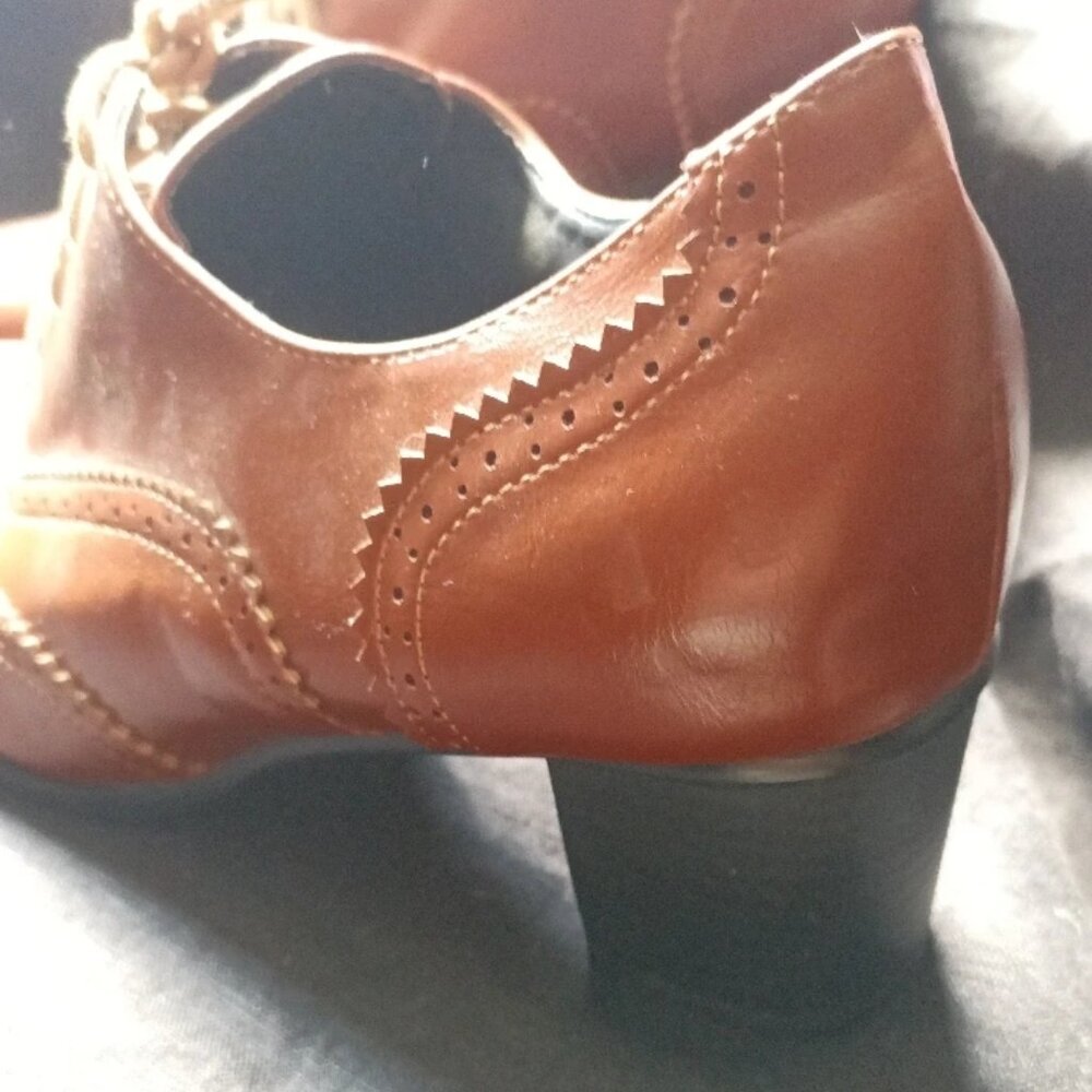 Cute Light brown Lace Up Heels
